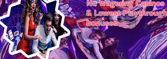 Online casino bonus no wagering